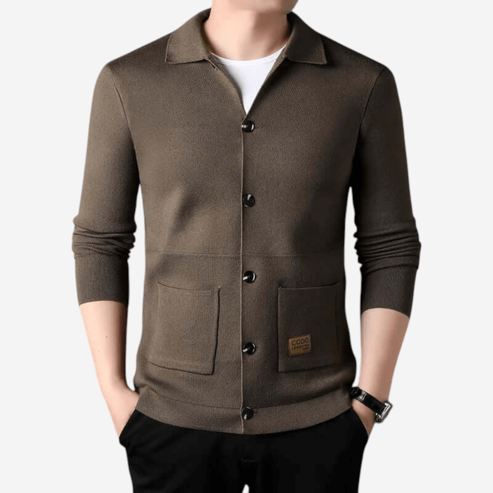 Francesco | Cardigan slim fit in maglia elegante per uomo
